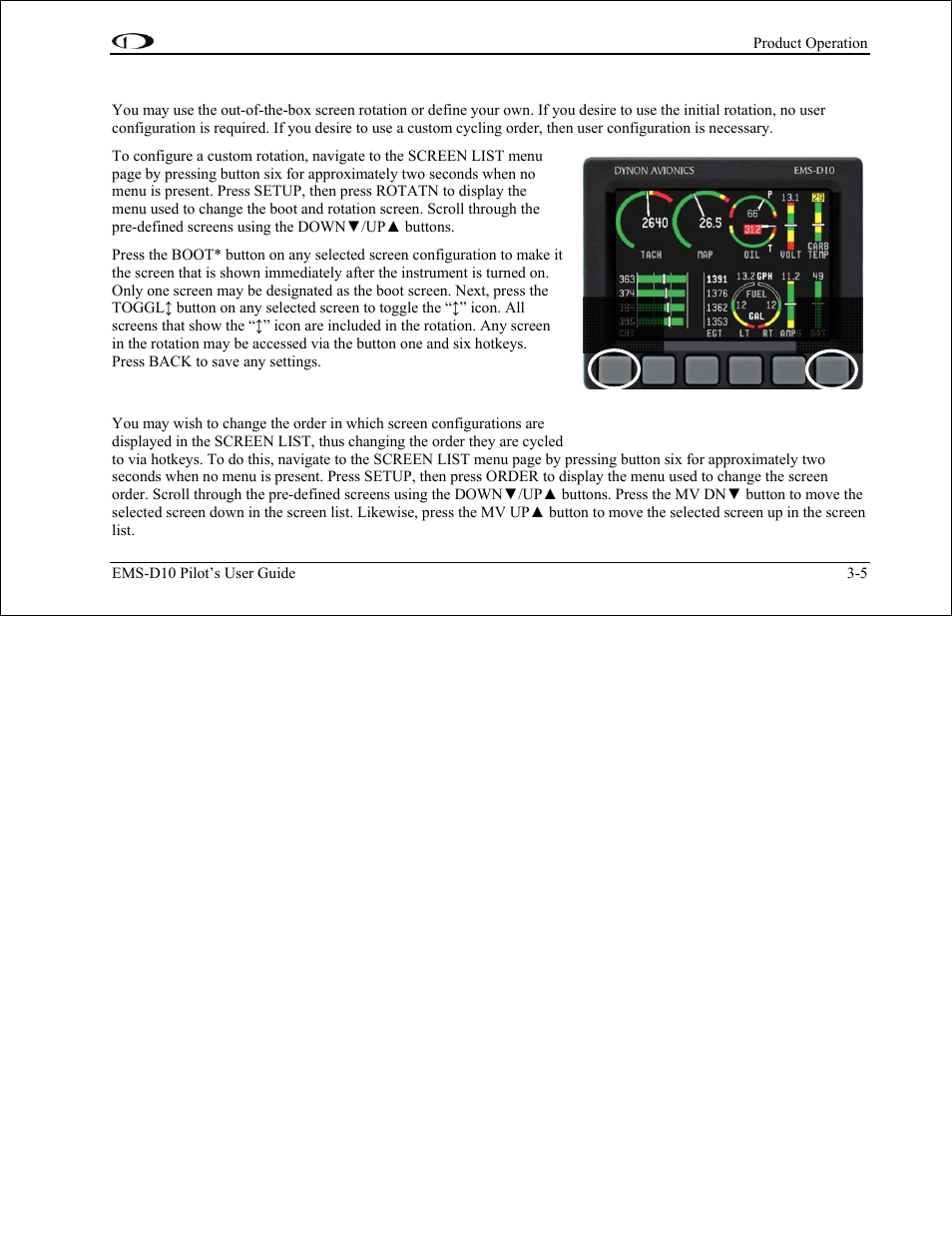 Dynon Avionics EMS-D10 Pilots Users Guide User Manual | Page 15 / 47