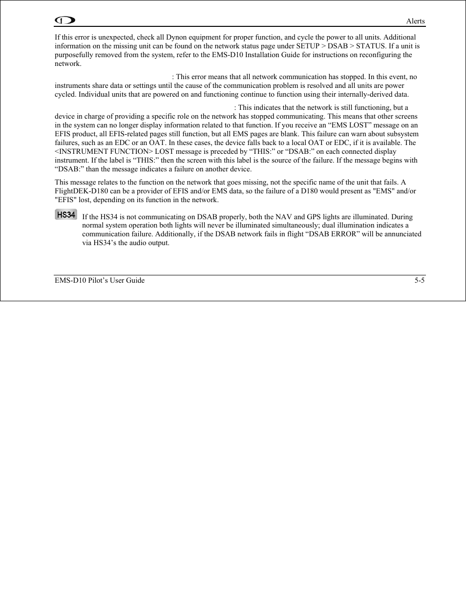 Dynon Avionics EMS-D10 Pilots Users Guide User Manual | Page 29 / 47