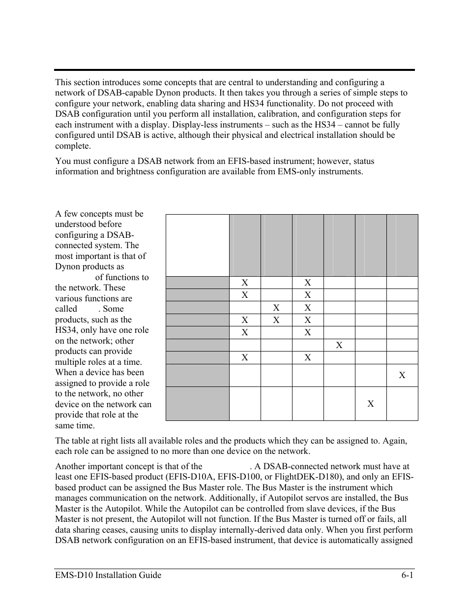 Dsab configuration, Network concepts, Network concepts -1 | Dynon Avionics EMS-D10 Installation Guide User Manual | Page 63 / 70