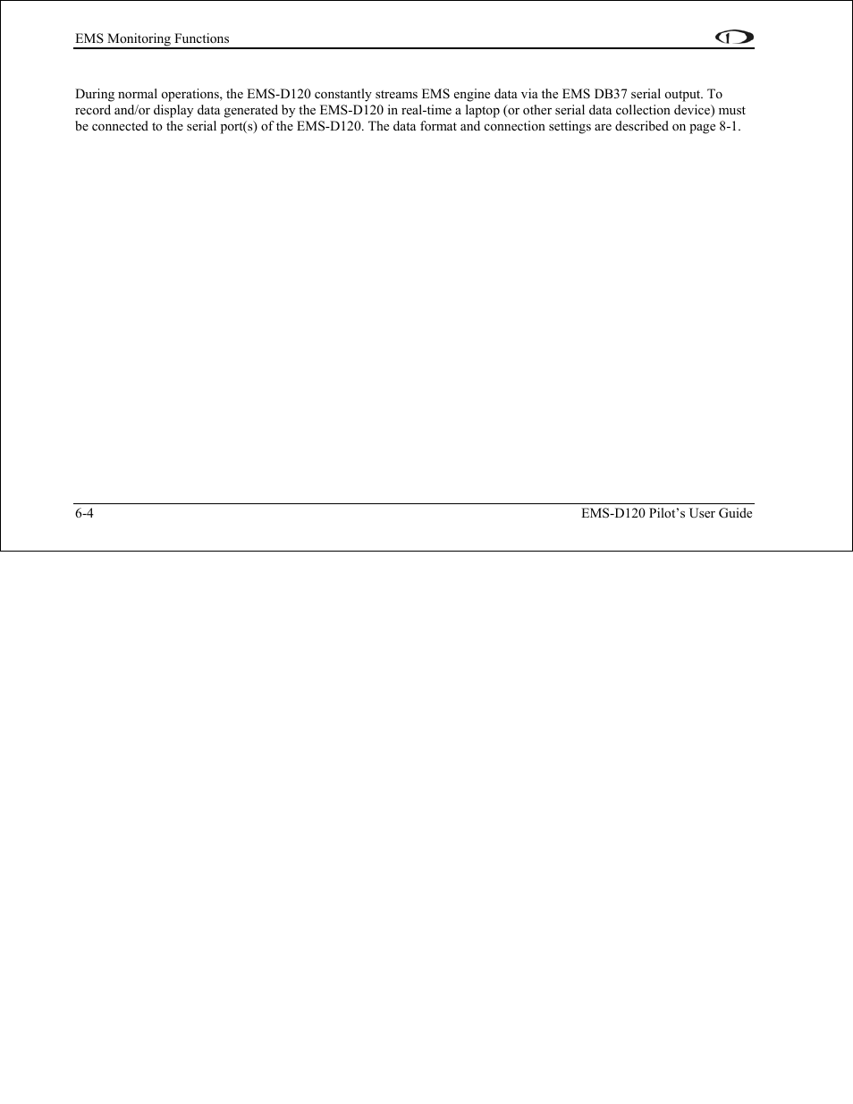 External logging | Dynon Avionics EMS-D120 Pilots Users Guide User Manual | Page 32 / 46