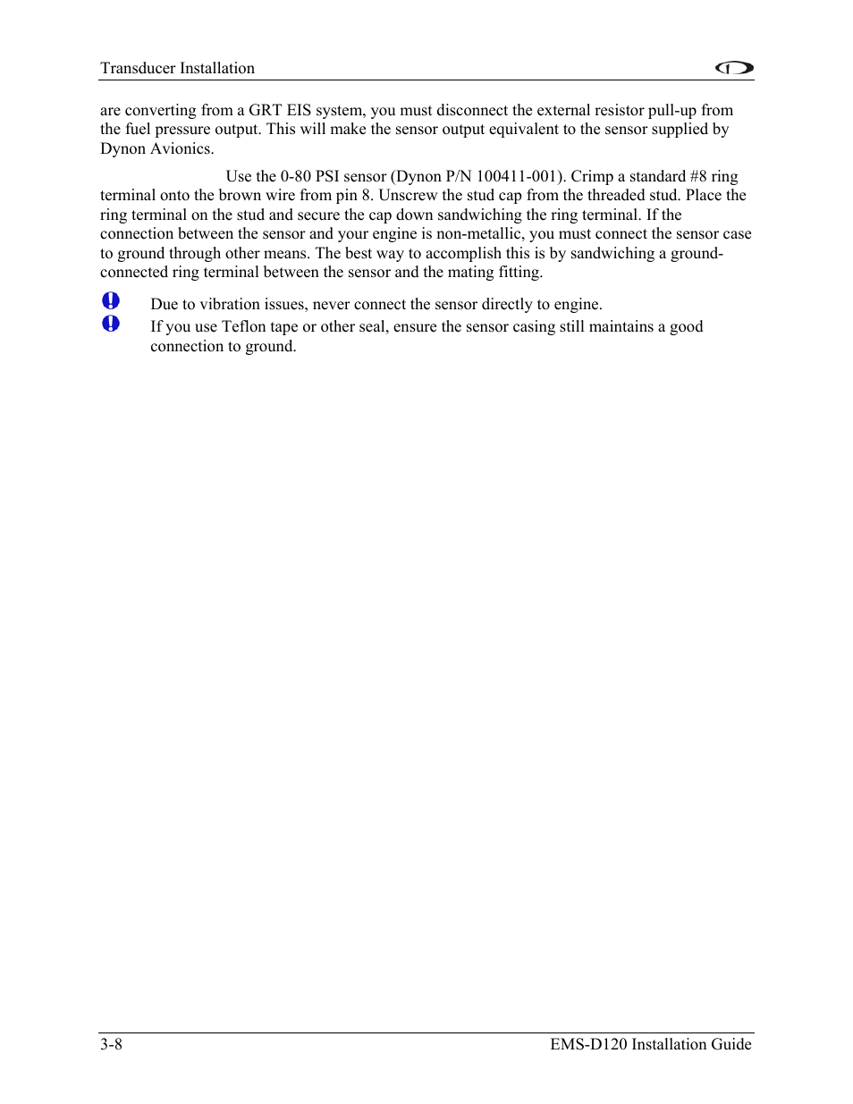 Dynon Avionics EMS-D120 Installation Guide User Manual | Page 22 / 70