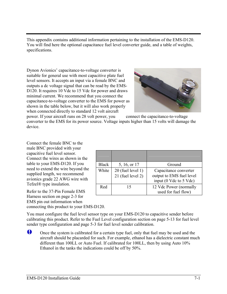 Appendix, General installation recommendations | Dynon Avionics EMS-D120 Installation Guide User Manual | Page 67 / 70