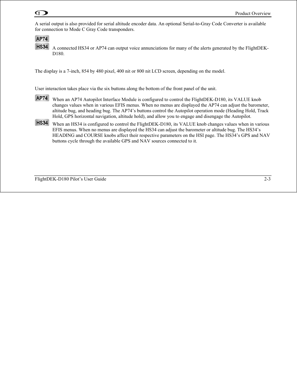 Display, Buttons and knobs | Dynon Avionics FlightDEK-D180 Pilots Users Guide User Manual | Page 13 / 108