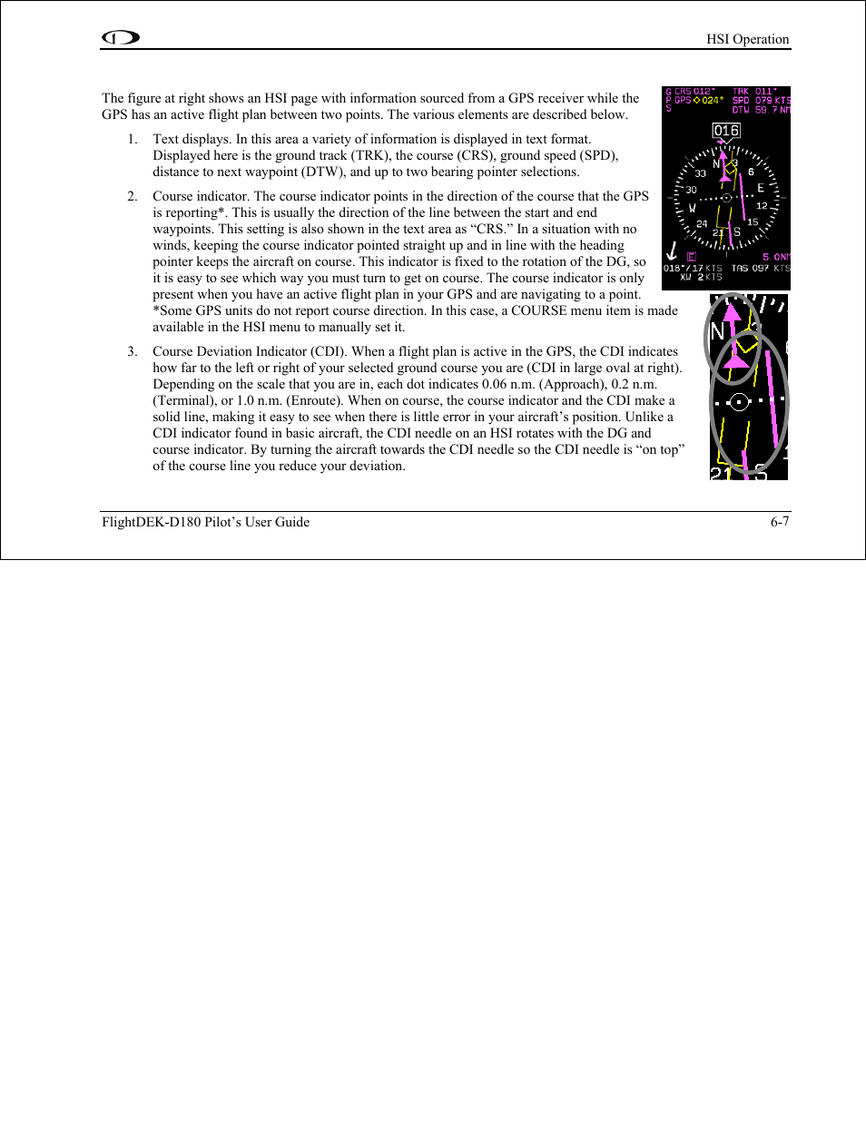 Gps overlay, Gps overlay -7 | Dynon Avionics FlightDEK-D180 Pilots Users Guide User Manual | Page 59 / 108