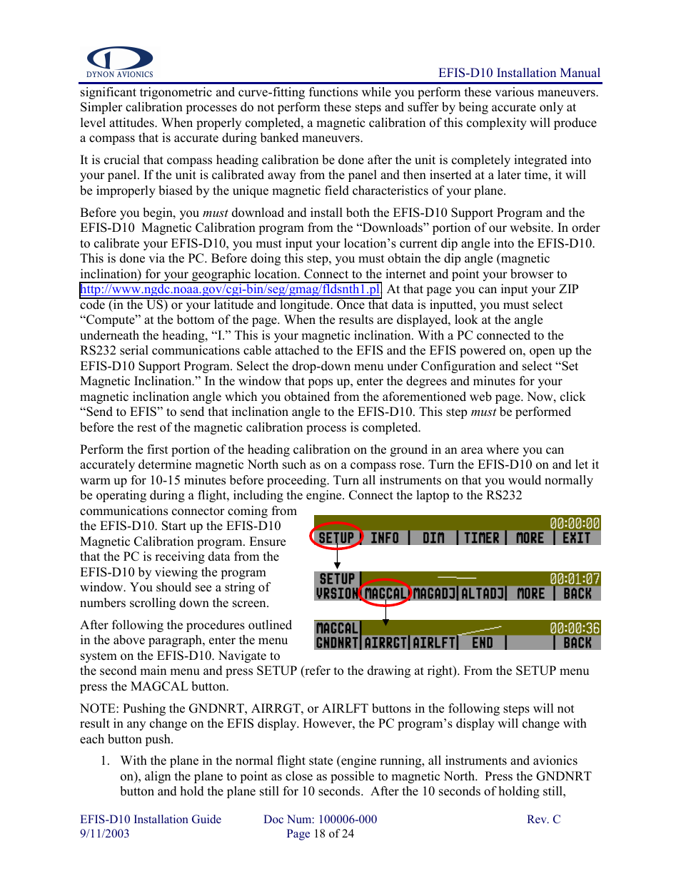Dynon Avionics EFIS-D10 Installation Guide User Manual | Page 18 / 24