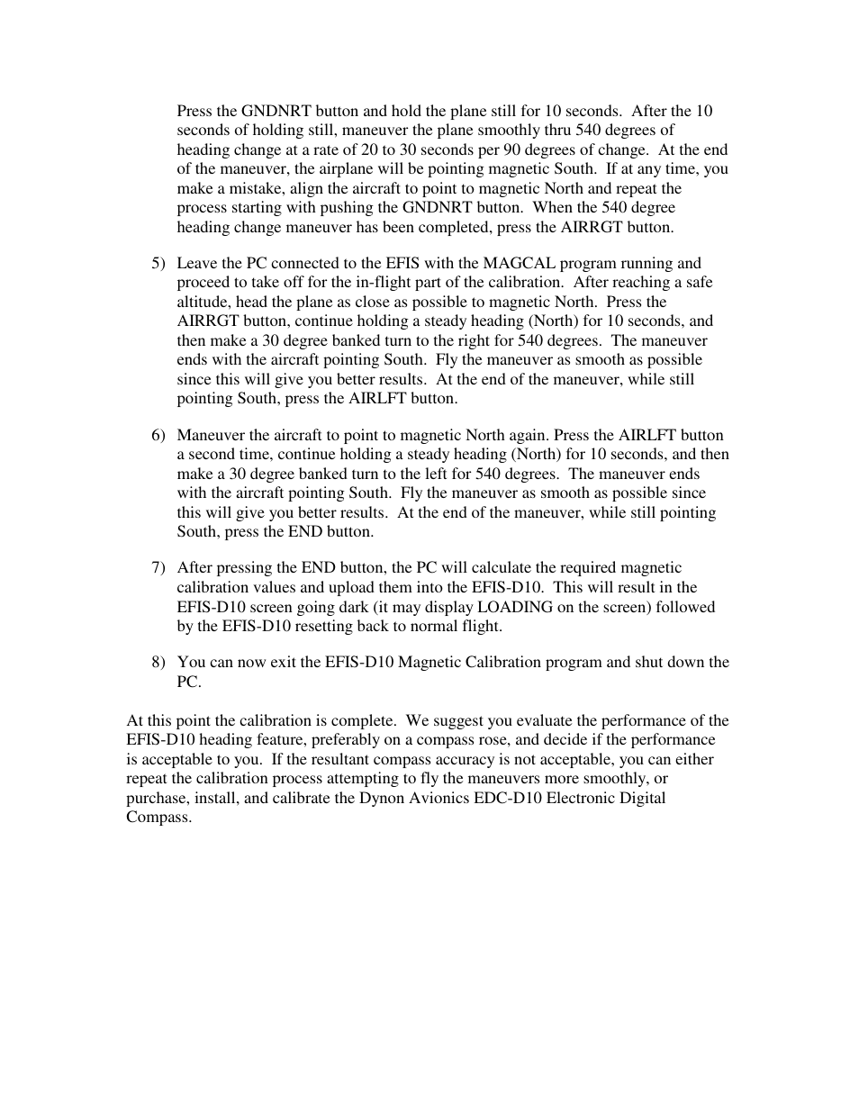 Dynon Avionics Internal Compass User Manual | Page 2 / 2