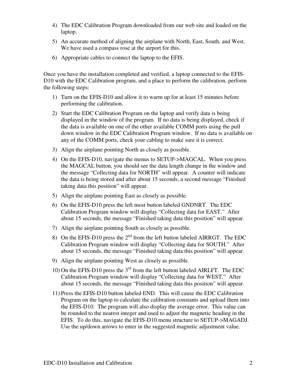 Dynon Avionics Remote Compass User Manual | Page 2 / 3