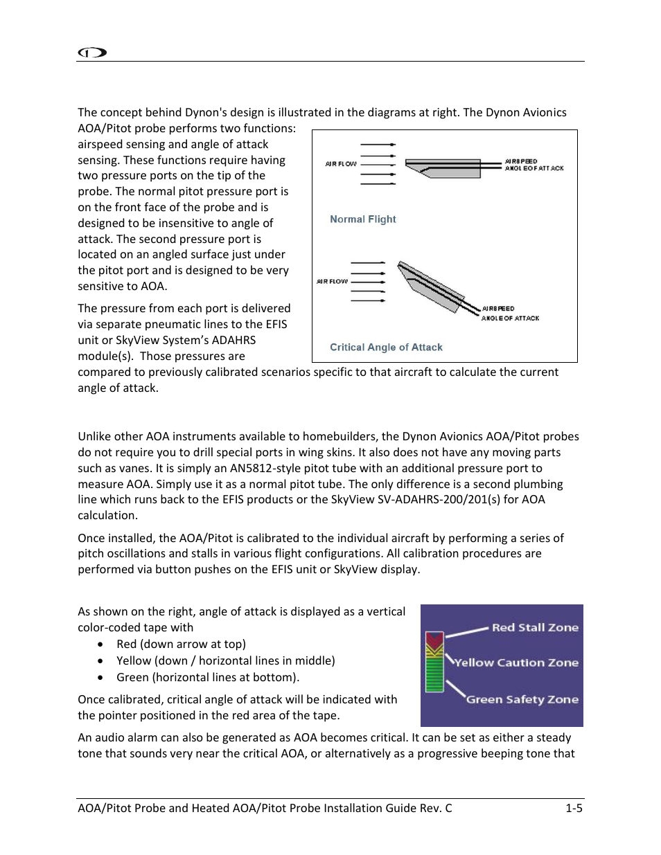 Airflow: principles of operation -5, Easy installation and calibration -5, Presentation -5 | Dynon Avionics Heated AOA/Pitot Probe User Manual | Page 11 / 29