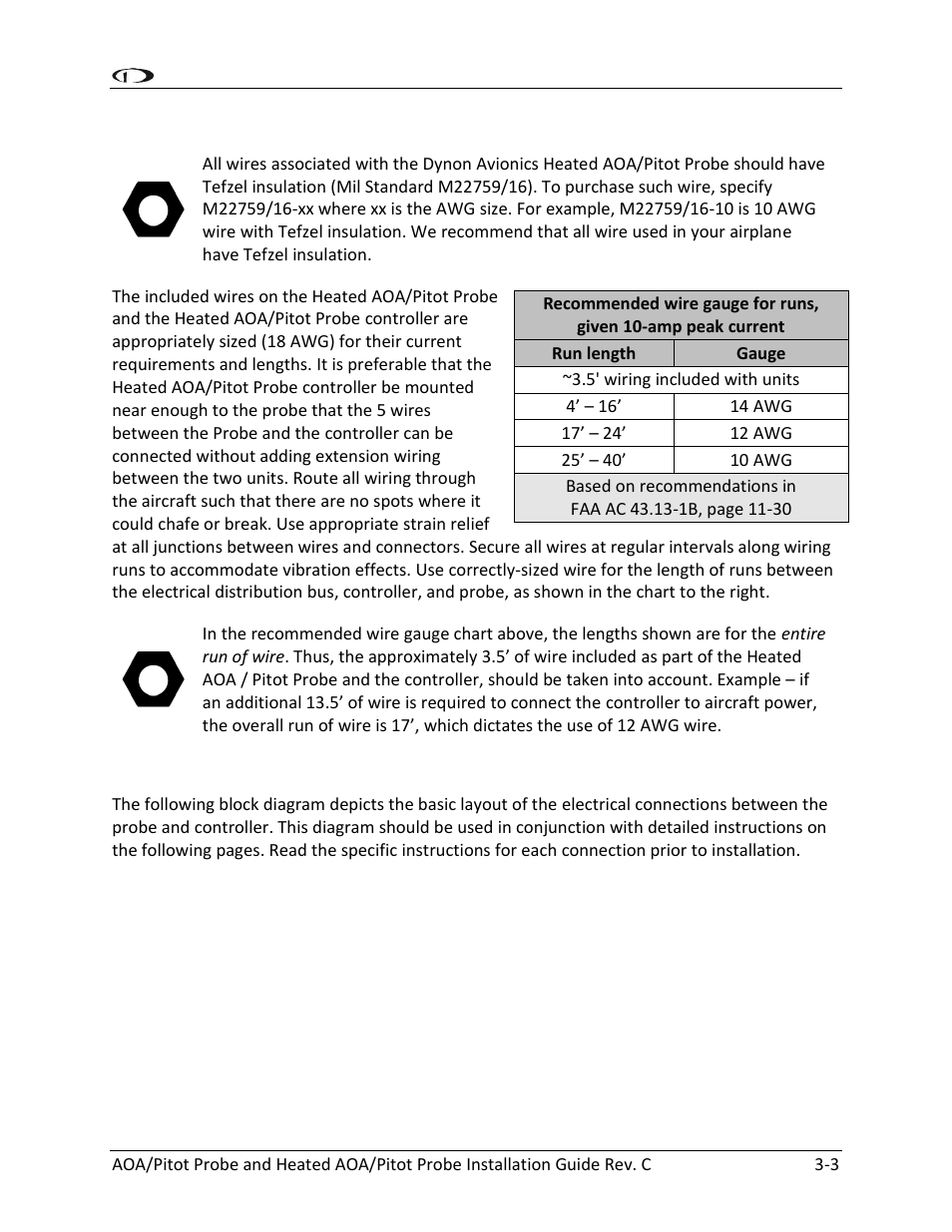 Wiring system overview -3 | Dynon Avionics Heated AOA/Pitot Probe User Manual | Page 17 / 29