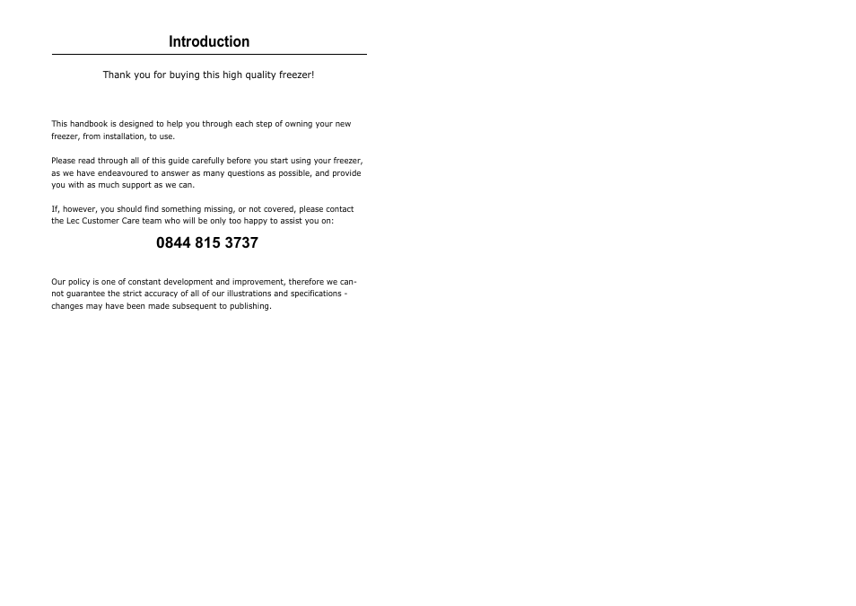 Introduction | Lec R5026W User Manual | Page 3 / 28