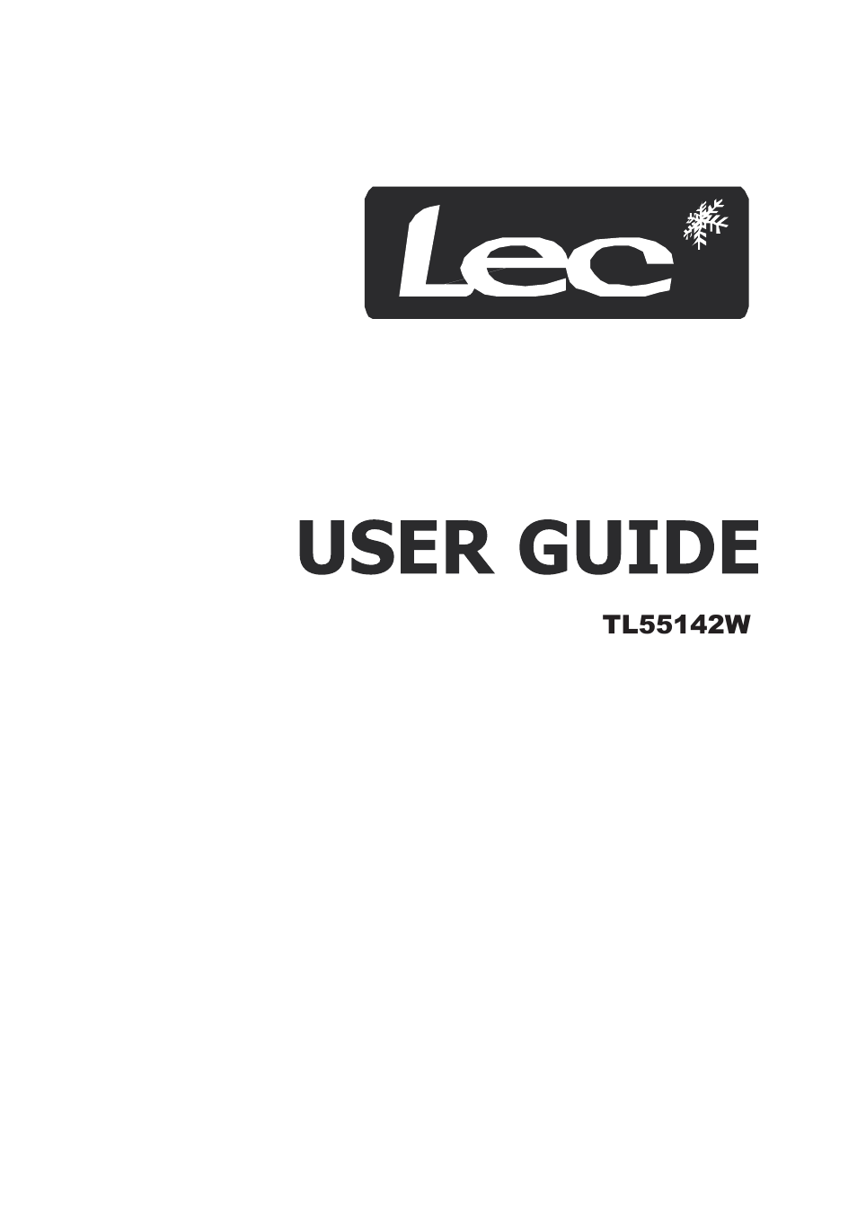 Lec TL55142W User Manual | 16 pages