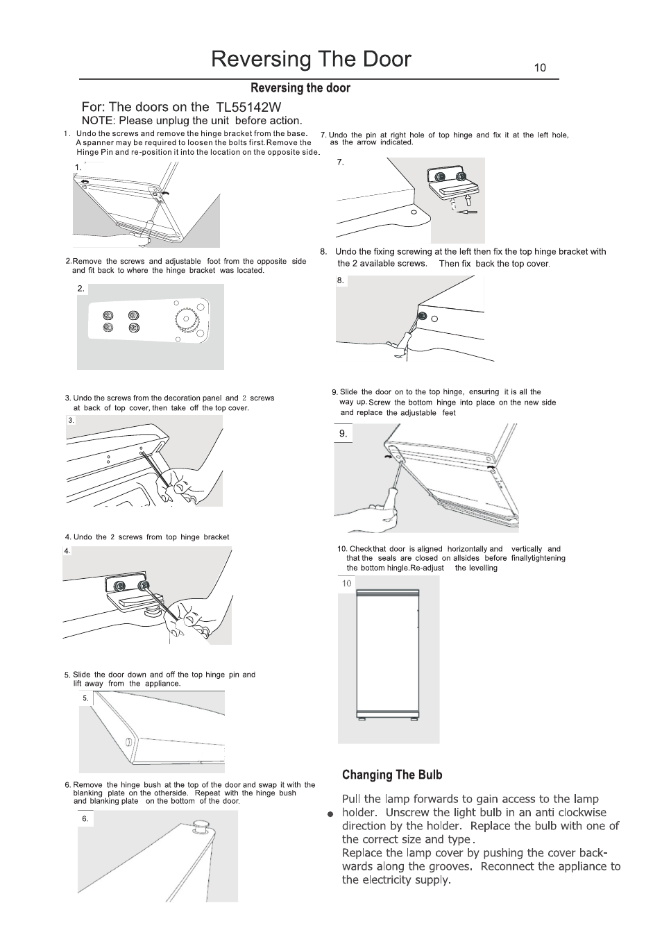 Lec TL55142W User Manual | Page 13 / 16