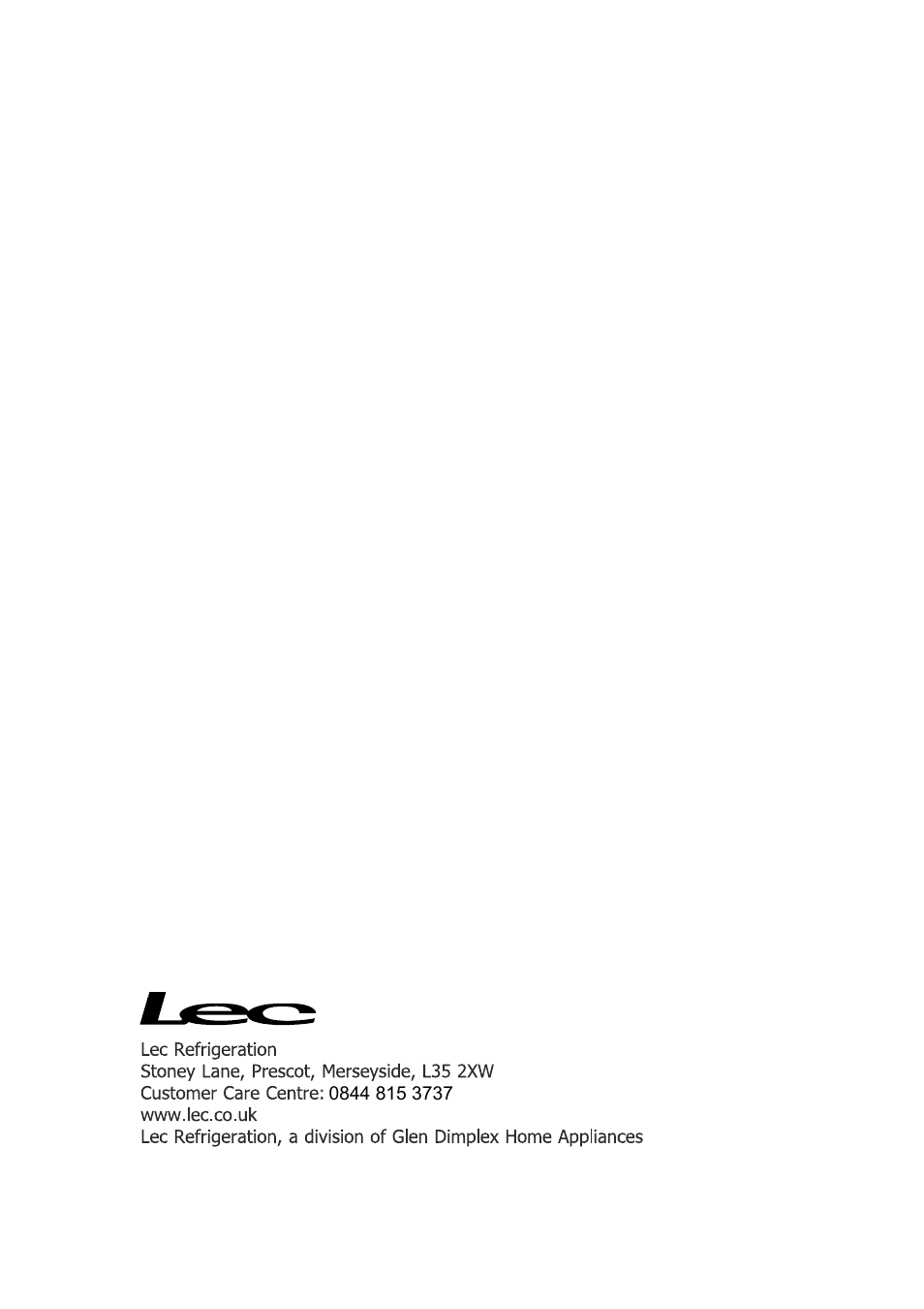 Lec TR55142W User Manual | Page 17 / 17