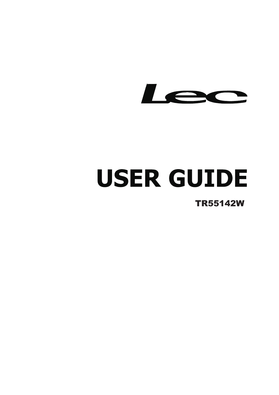 Lec TR55142W User Manual | Page 2 / 17