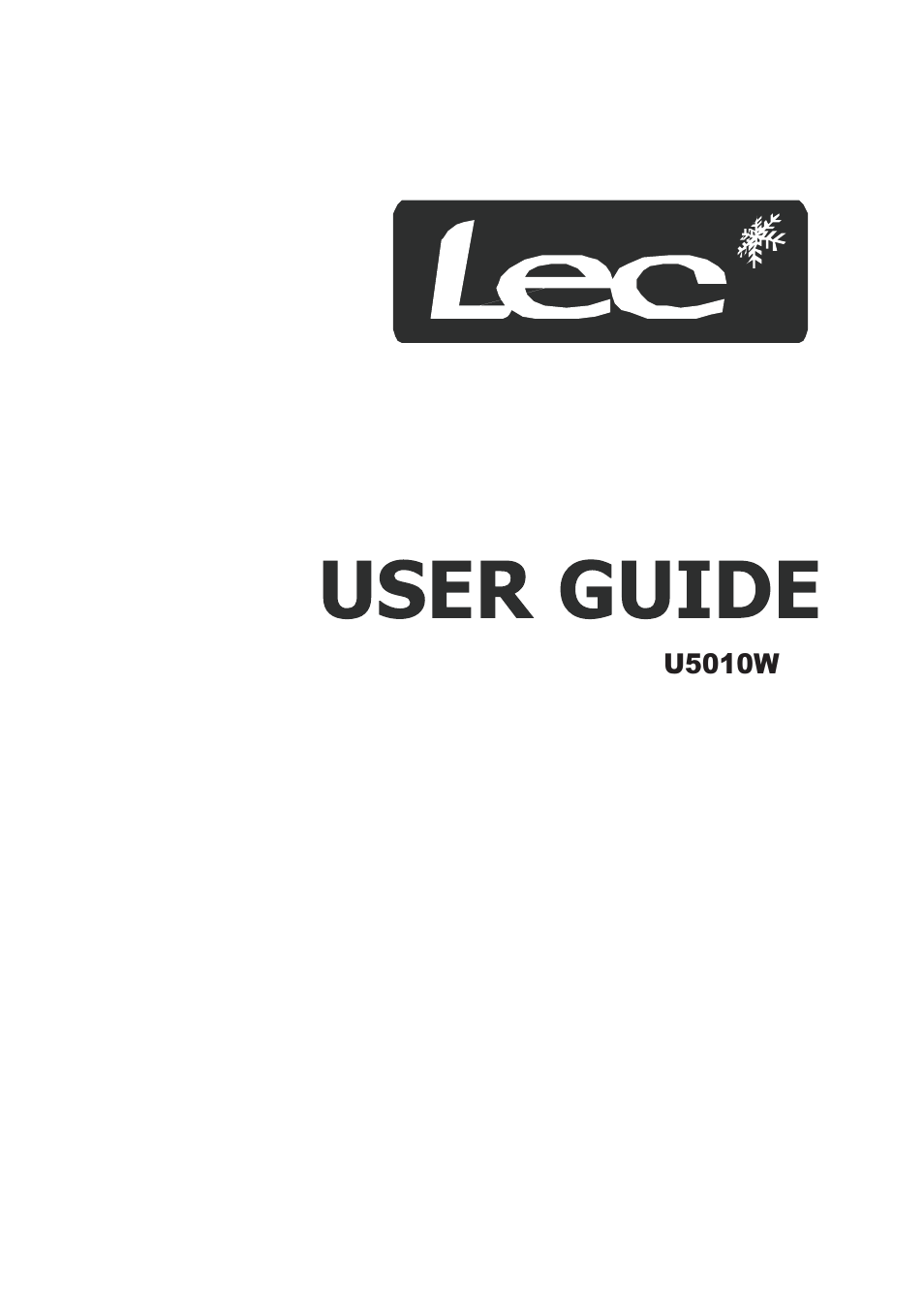 Lec U5010W User Manual | 16 pages