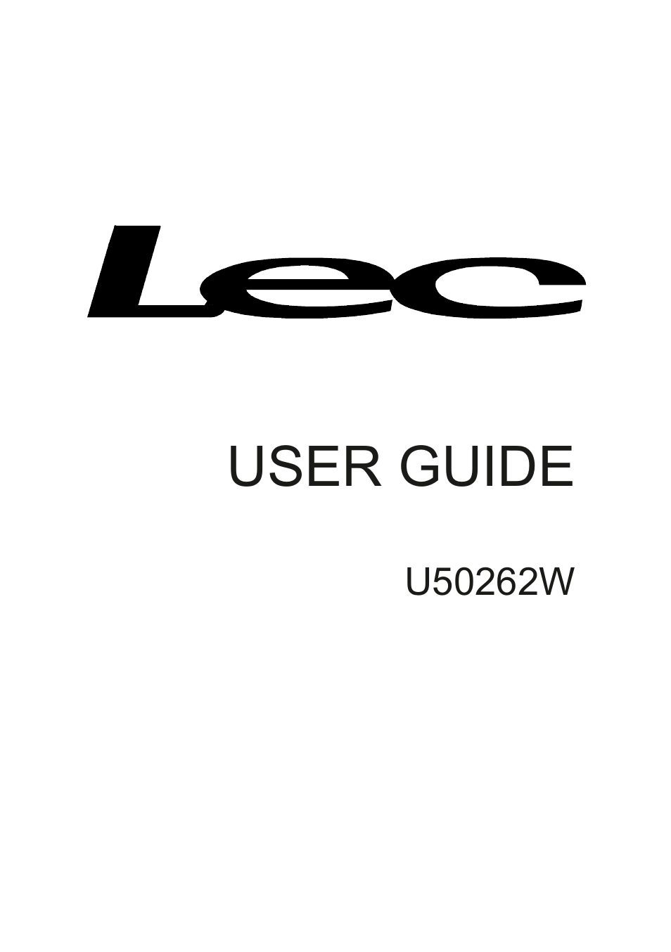 Lec U50262W User Manual | 20 pages