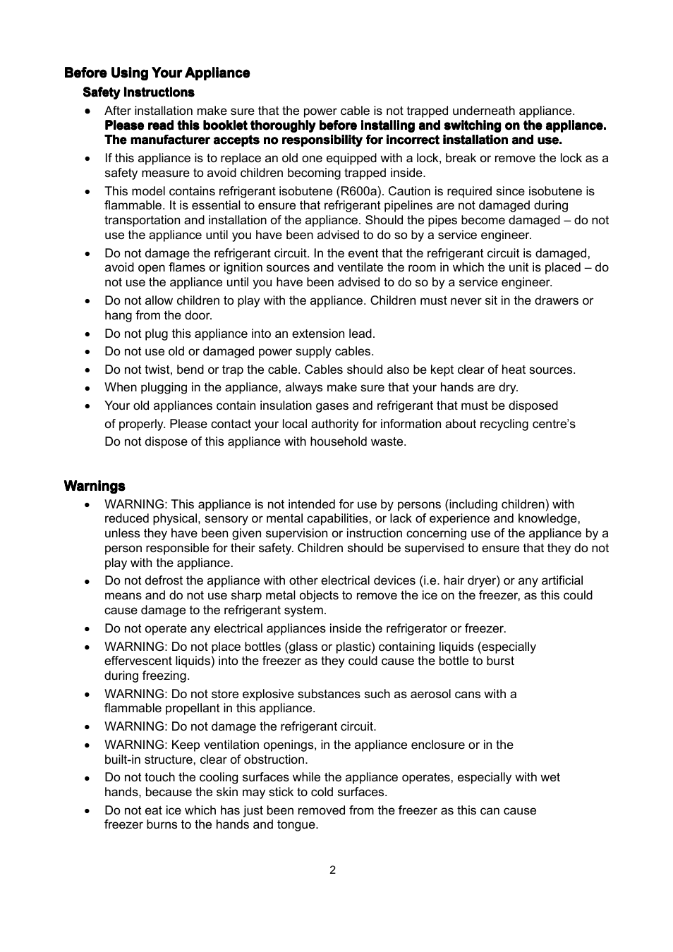 Lec CF300LW User Manual | Page 4 / 11