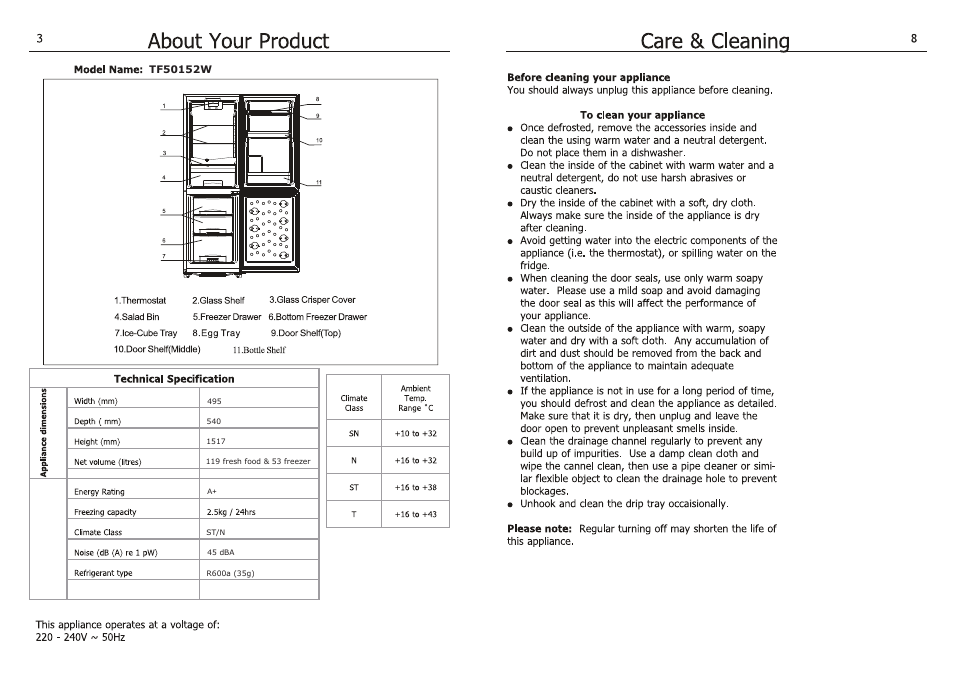 Т³гж 7 | Lec TF50152W User Manual | Page 6 / 8