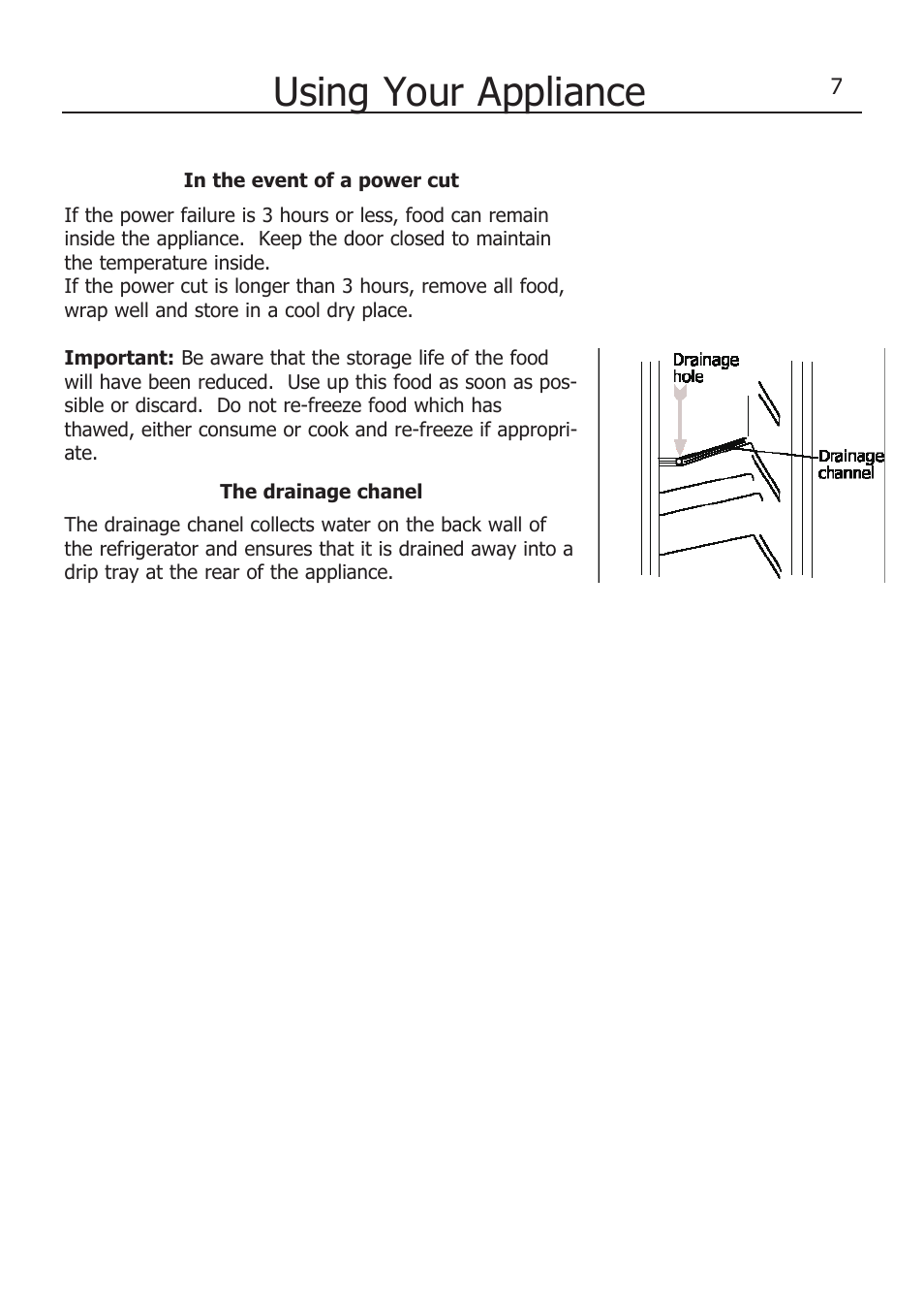 Using your appliance | Lec TF5517W/B/S User Manual | Page 11 / 17