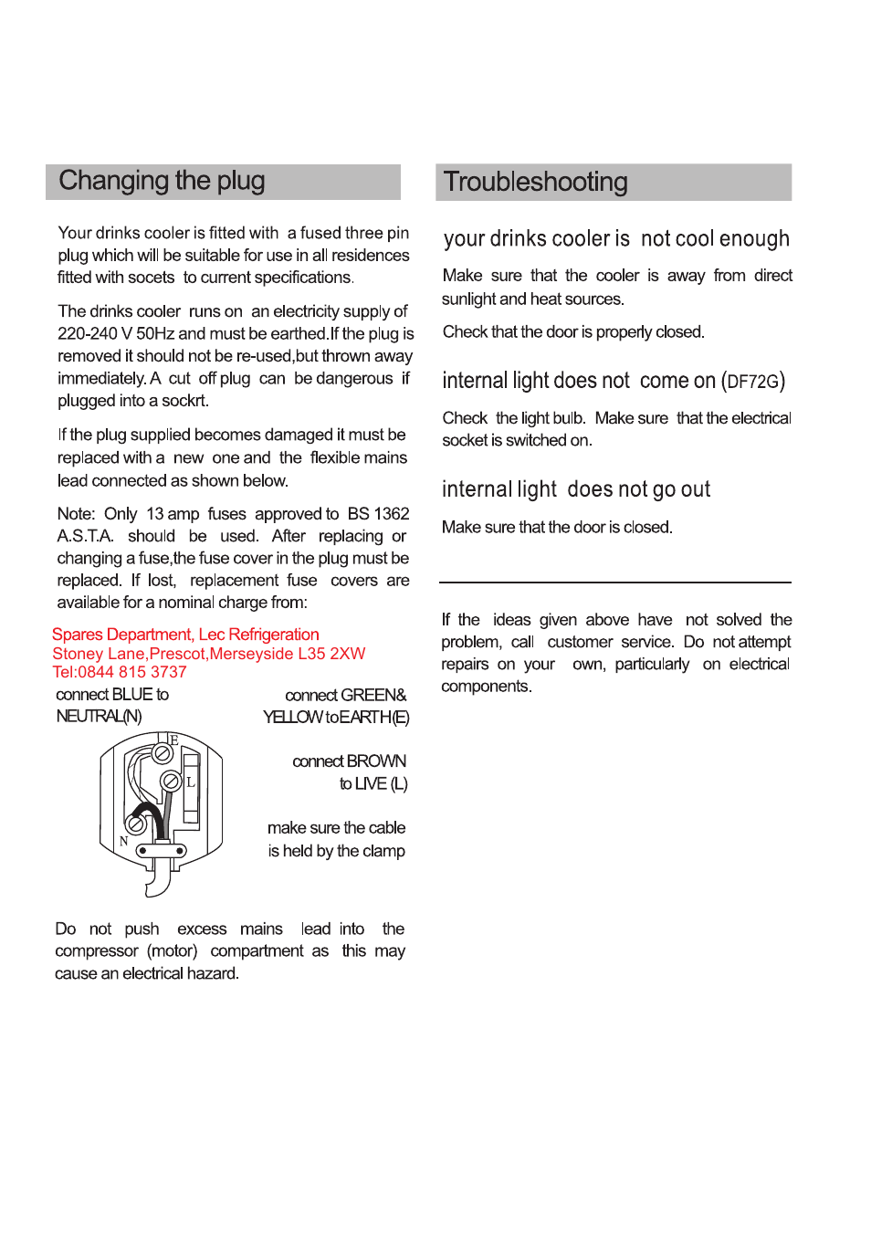 Lec df50g df50gc (ce-jc50g)说明书6.pdf | Lec DF72 User Manual | Page 9 / 14
