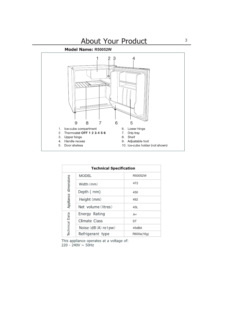 Lec R50052W User Manual | Page 6 / 16