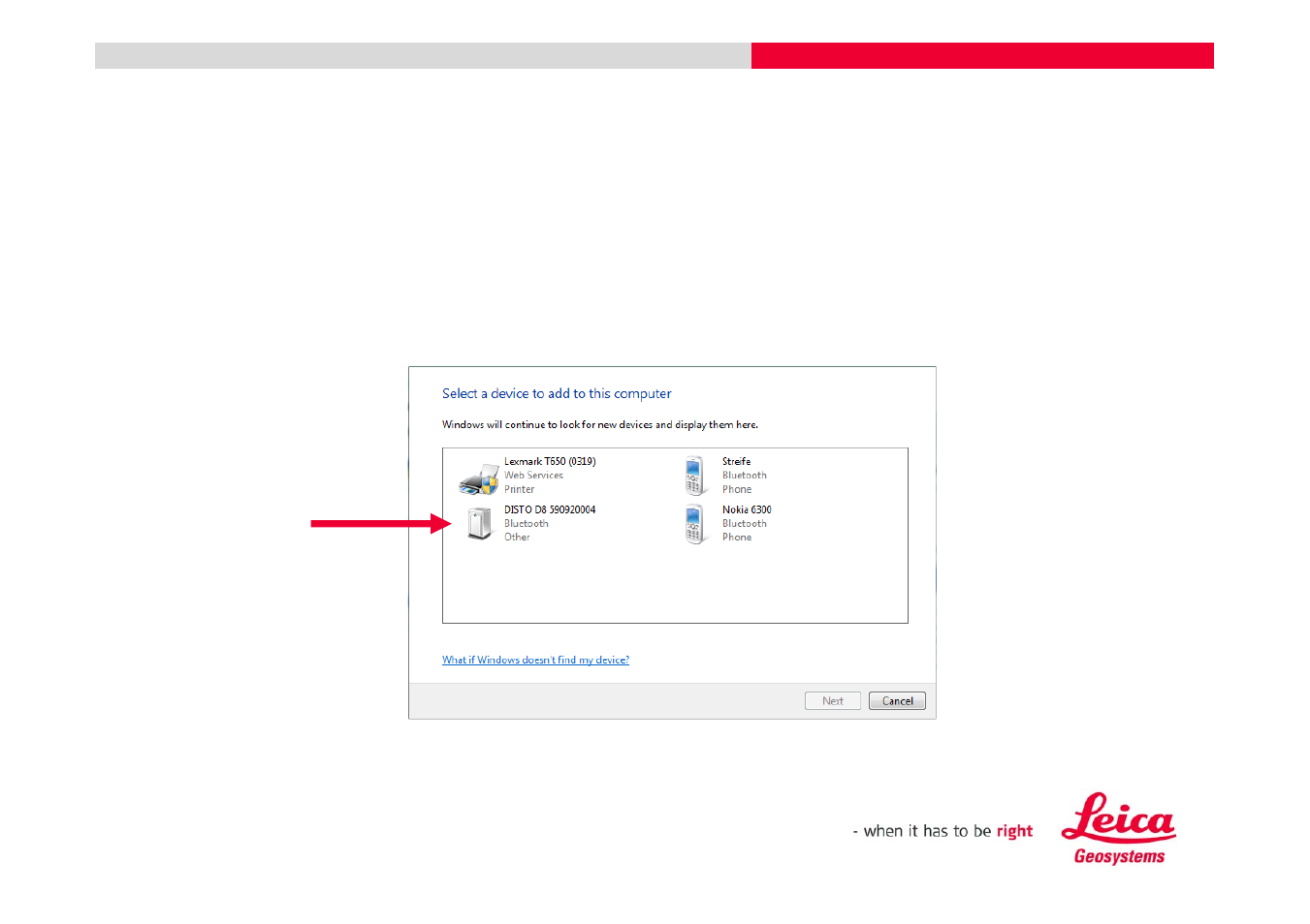 Leica Geosystems Leica DISTO transfer - How to connect User Manual | Page 10 / 34