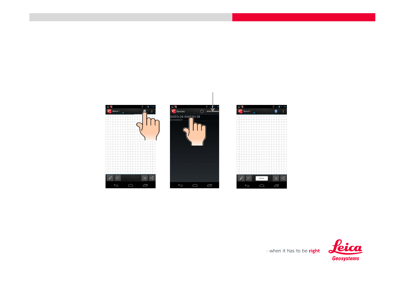 Leica Geosystems DISTO + Bluetooth – getting started on Android User Manual | Page 15 / 24