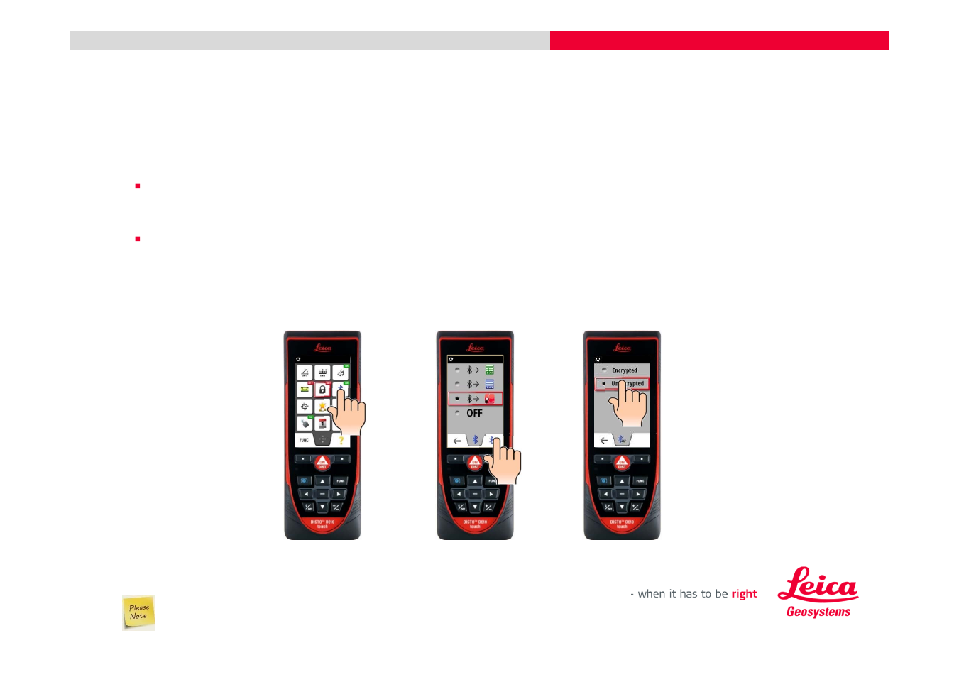 Leica Geosystems DISTO + Bluetooth – getting started on Android User Manual | Page 22 / 24