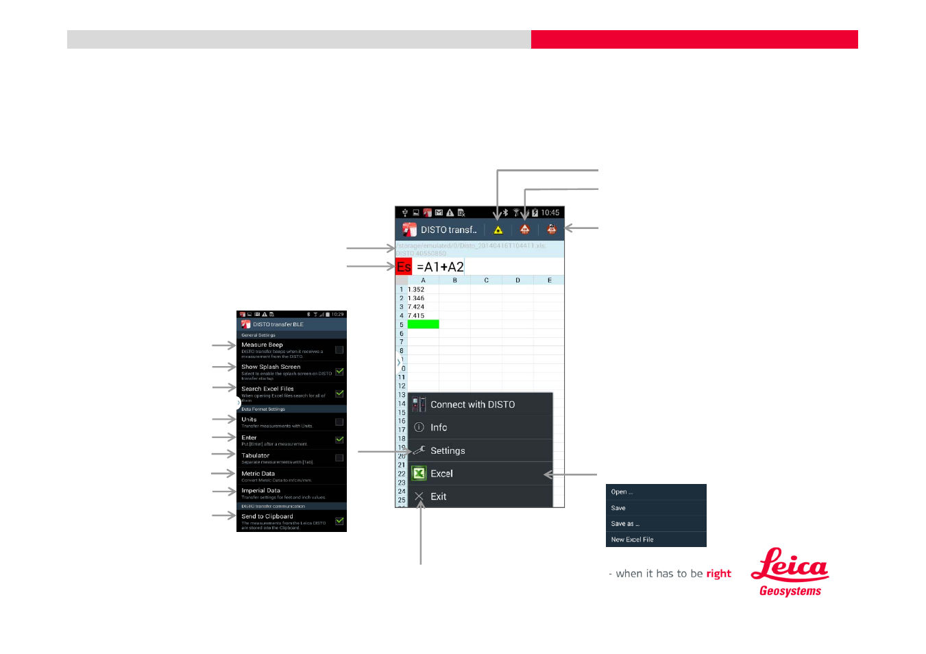 Leica Geosystems DISTO + Bluetooth – getting started on Android User Manual | Page 24 / 24