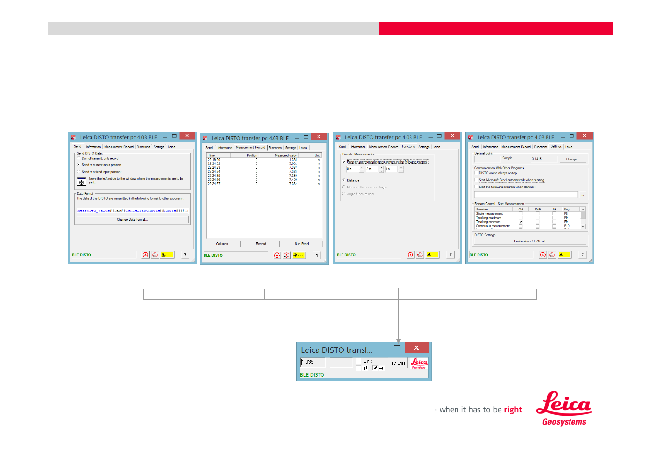Leica Geosystems DISTO + Bluetooth – getting started on Windows 8 User Manual | Page 17 / 24