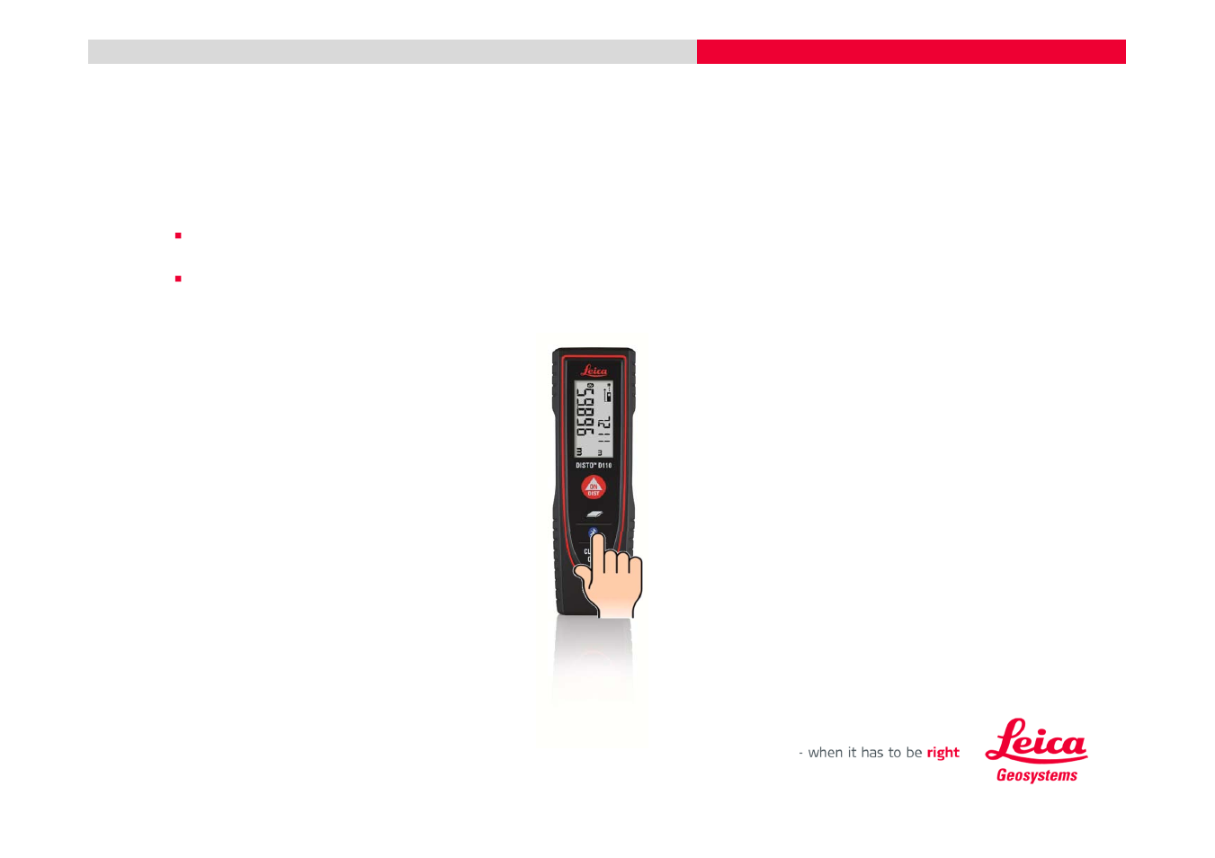 Leica disto™ d110 bluetooth® smart | Leica Geosystems DISTO + Bluetooth – getting started on Windows 8 User Manual | Page 7 / 24