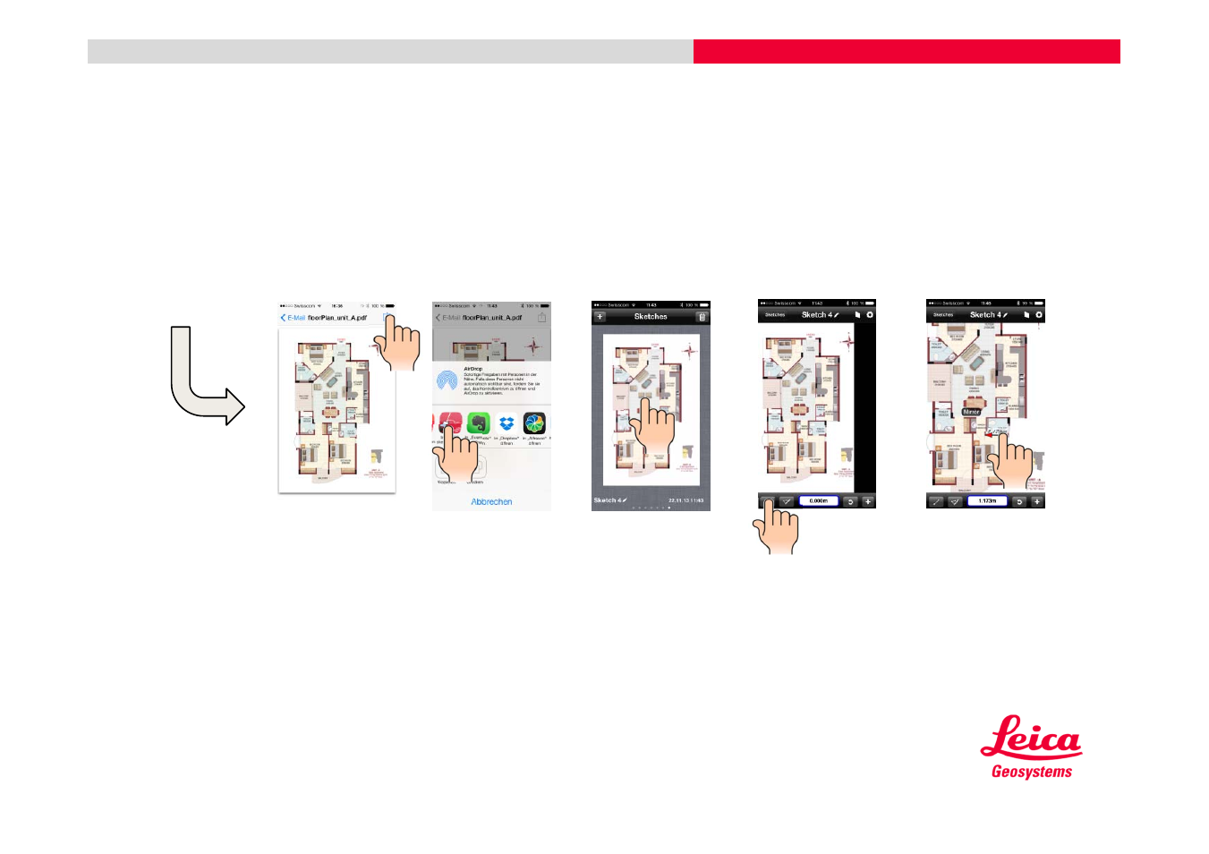 Leica Geosystems DISTO + Bluetooth – getting started on iOS User Manual | Page 19 / 27