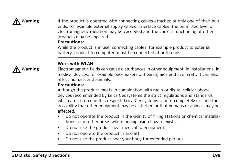 Leica Geosystems Leica 3D Disto - Manual User Manual | Page 198 / 219