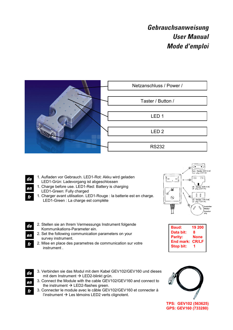 Leica Geosystems Bluetooth User Manual | 2 pages