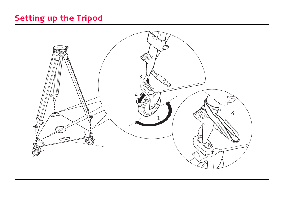 Setting up the tripod | Leica Geosystems FieldGear User Manual | Page 3 / 6