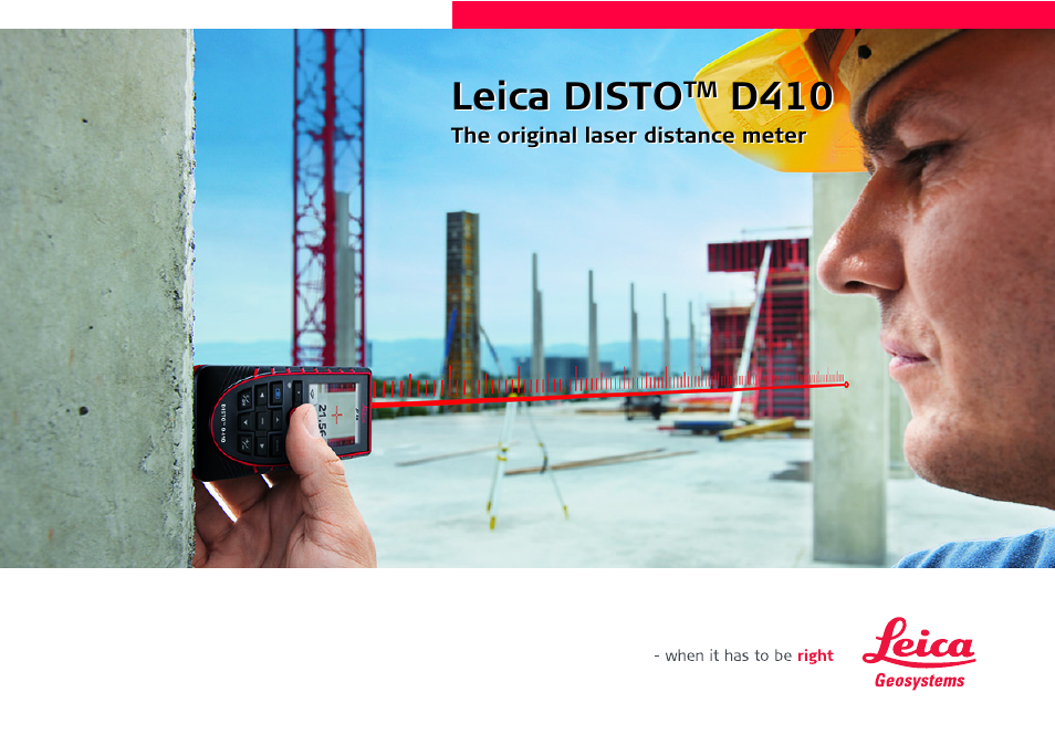 Leica Geosystems Leica DISTO D410 - Manual User Manual | 24 pages