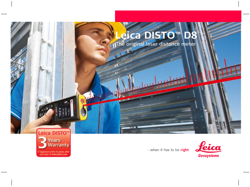 Leica Geosystems Leica DISTO D8 User Manual | 24 pages