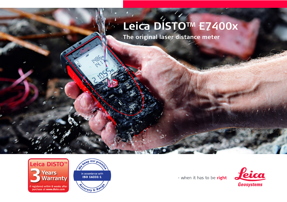 Leica Geosystems Leica DISTO E7400x User Manual | 22 pages