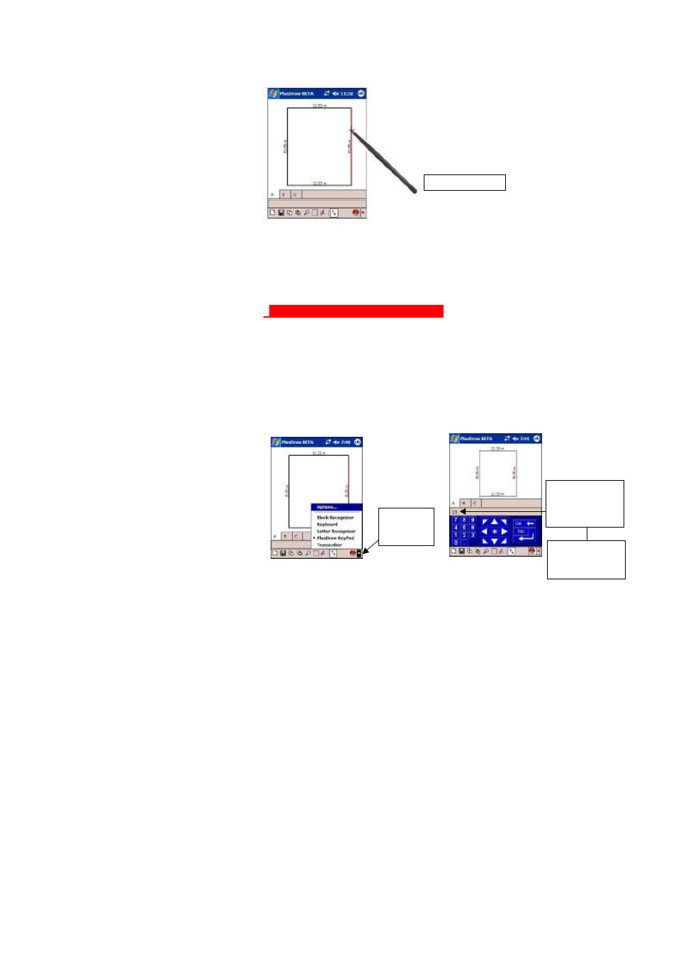 Editing with the plusdraw keypad | Leica Geosystems PlusDraw User Manual | Page 17 / 19