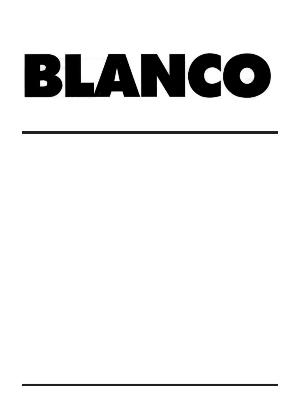 Blanco BDW 209 User Manual | 24 pages