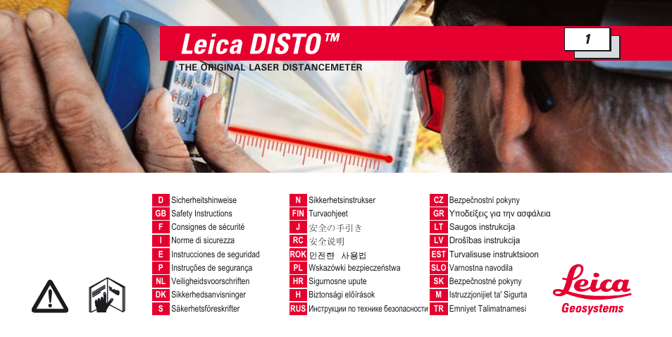 Leica Geosystems Leica DISTO - Safety Instructions User Manual | 119 pages