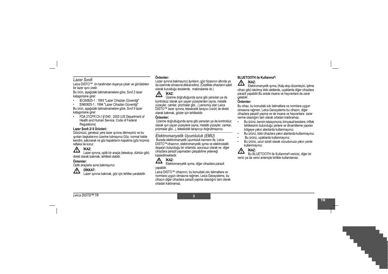 Leica Geosystems Leica DISTO - Safety Instructions User Manual | Page 118 / 119