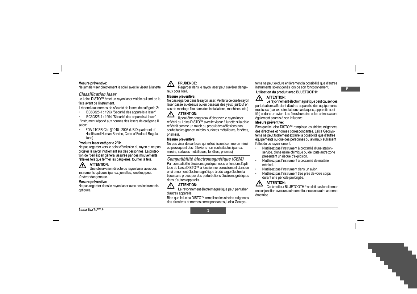 Leica Geosystems Leica DISTO - Safety Instructions User Manual | Page 16 / 119