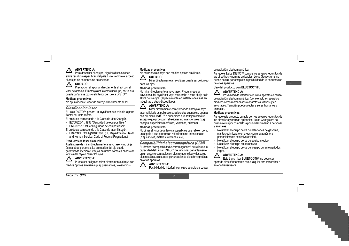 Leica Geosystems Leica DISTO - Safety Instructions User Manual | Page 24 / 119