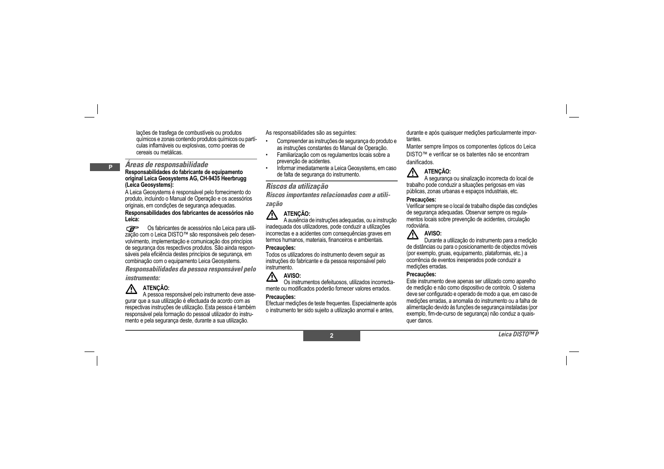 Leica Geosystems Leica DISTO - Safety Instructions User Manual | Page 27 / 119