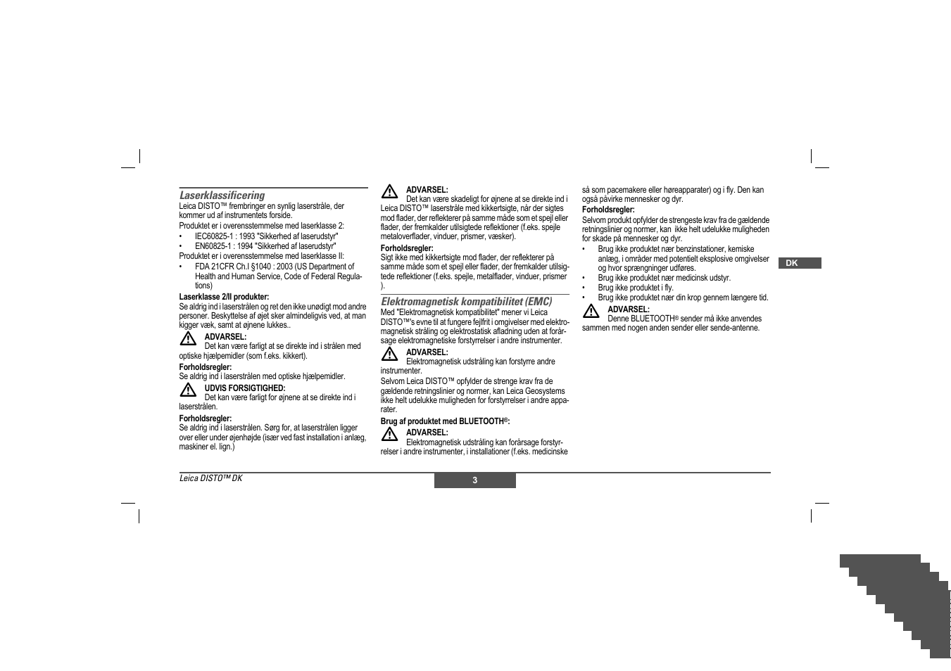 Leica Geosystems Leica DISTO - Safety Instructions User Manual | Page 38 / 119