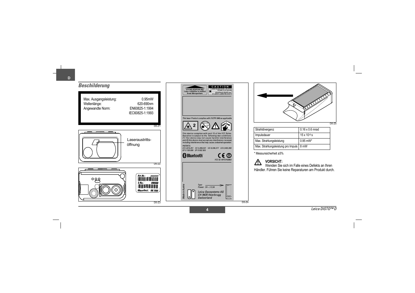 Beschilderung | Leica Geosystems Leica DISTO - Safety Instructions User Manual | Page 7 / 119
