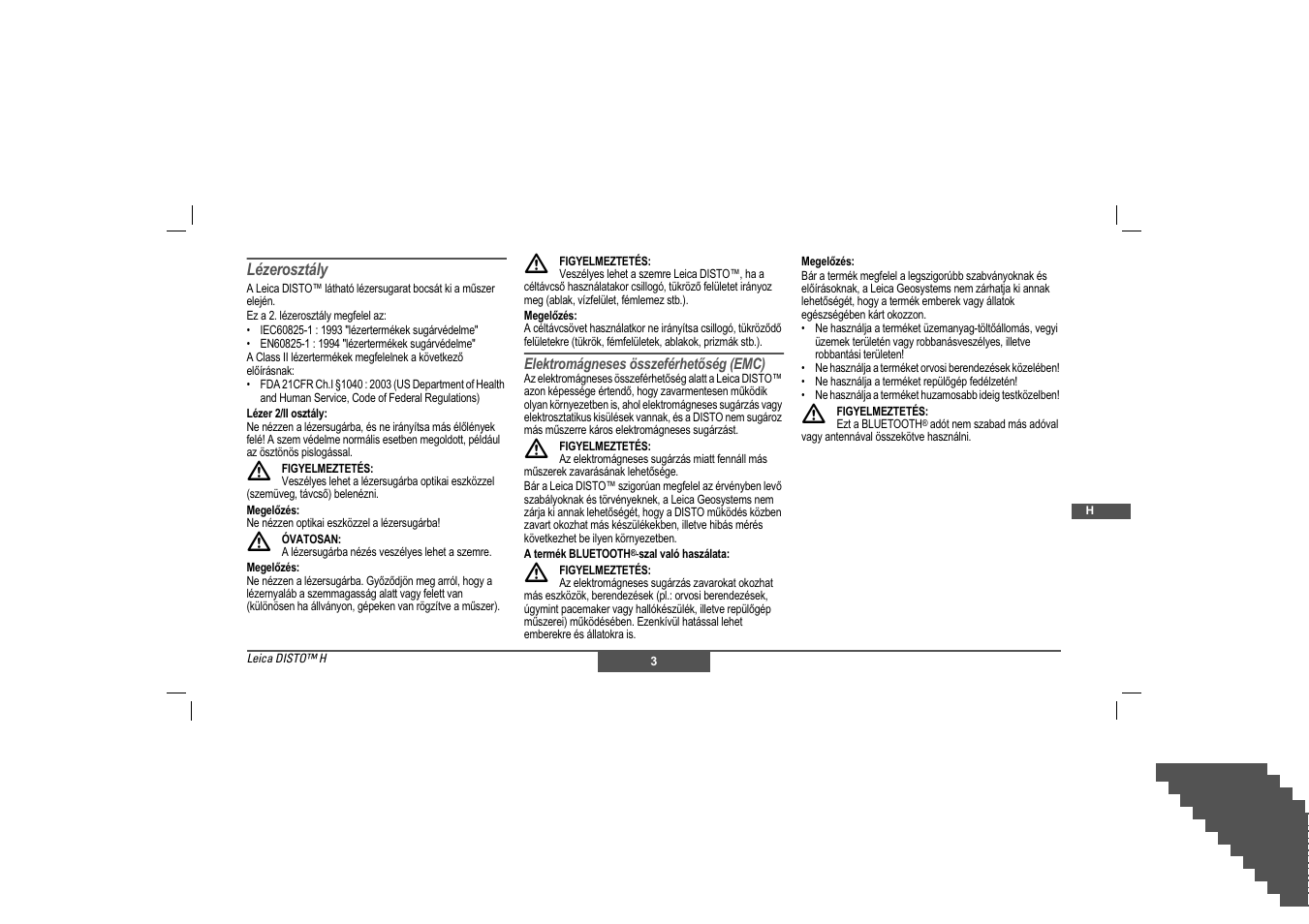 Lézerosztály | Leica Geosystems Leica DISTO - Safety Instructions User Manual | Page 78 / 119