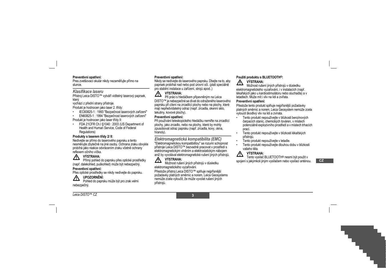 Leica Geosystems Leica DISTO - Safety Instructions User Manual | Page 86 / 119