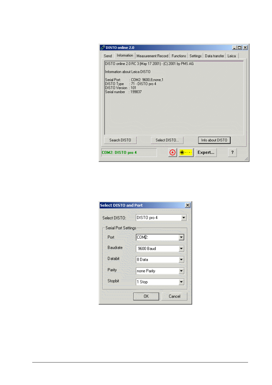 Select disto type manually, The page "information | Leica Geosystems Leica DISTO - online program manual User Manual | Page 13 / 37